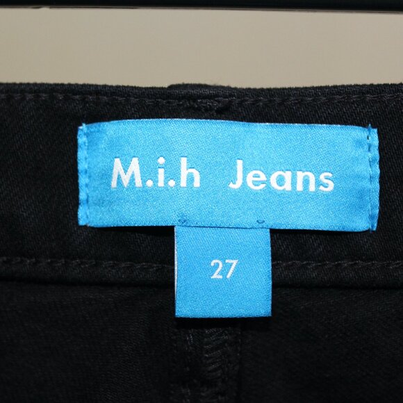 M.i.H. Black Cult Mid-rise Straight Jeans Size 27 EUC! - Picture 4 of 5